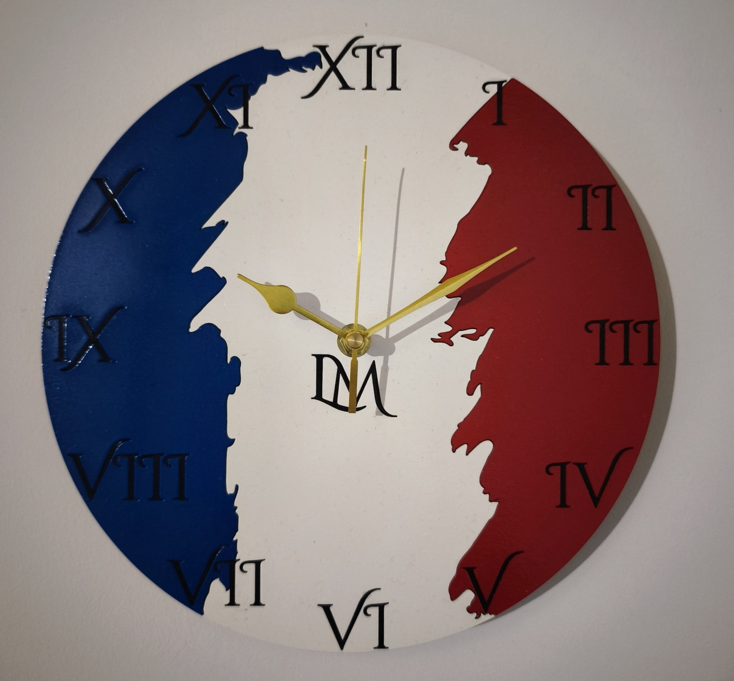 Horloge tricolore