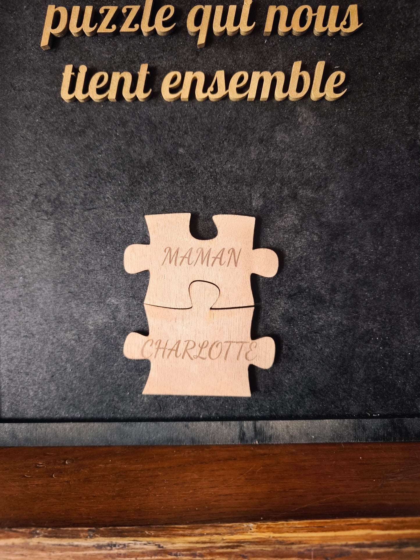 Cadre décoratif — Une attention qui traverse le temps — 1 à 6 prénoms