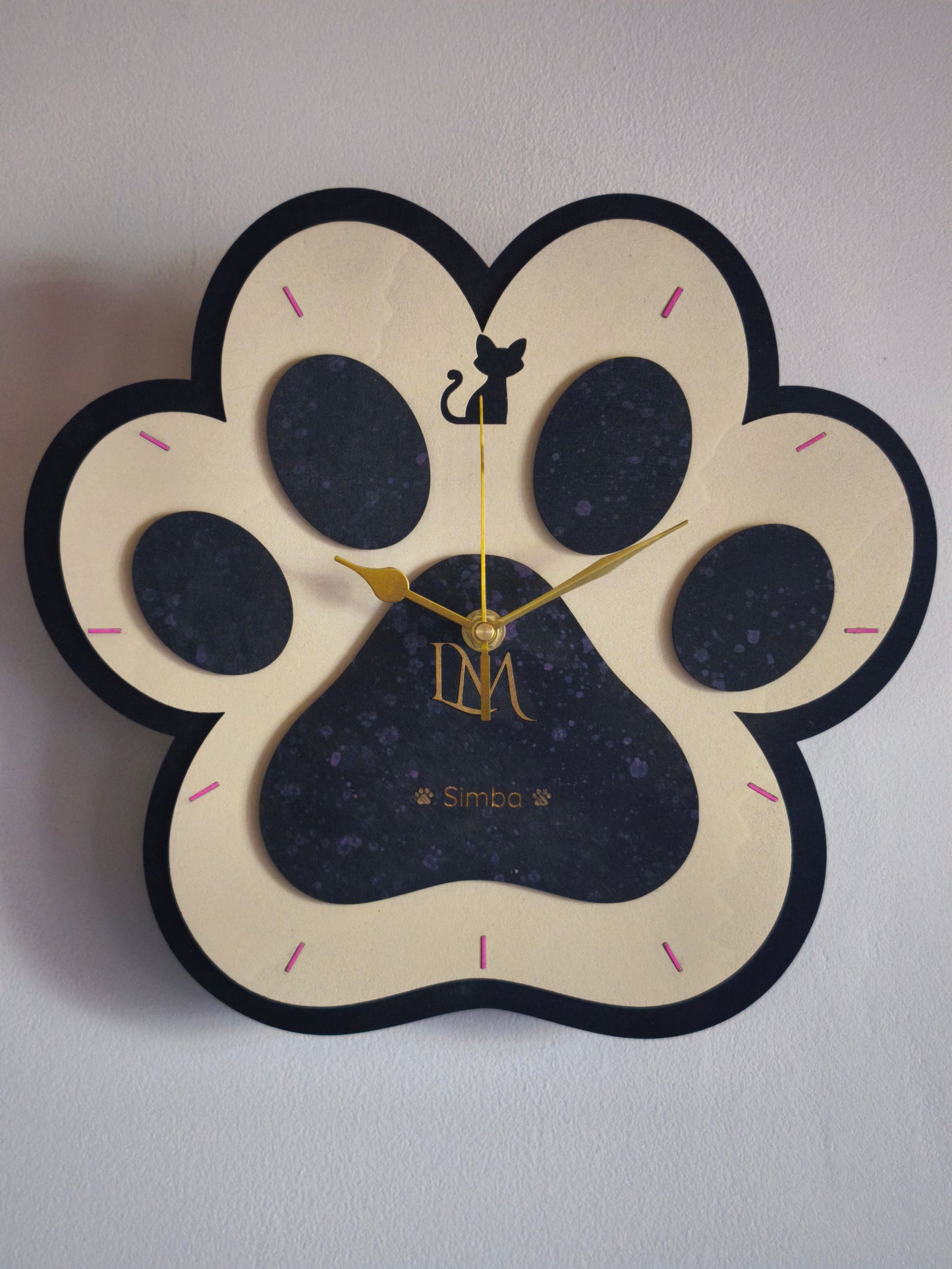 Horloge Chat — Version Signature